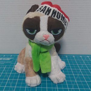 Grumpy Cat Bah Humbug Santa Hat Christmas 7" Plush Holiday